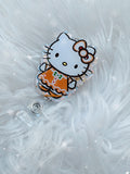 Hello Kitty Badge Reel Winter Ginger