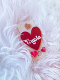 Big Red Valentines Day Heart Topper
