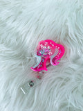 Vintage Barbie KeyChain,Popsocket, Badge Reel