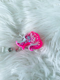 Vintage Barbie KeyChain,Popsocket, Badge Reel