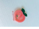 Peach Shaker Keychain, Popsocket, Badge Reel