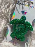 Turtle Shaker Charm, Keychain, Badge Reel, Popsocket